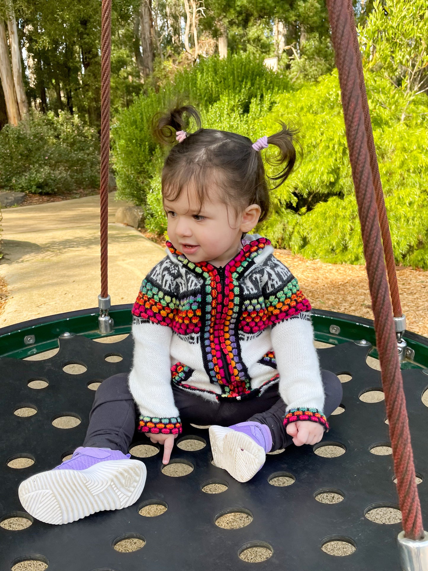 Otavalo Hooded Jacket Cream & Multicolour