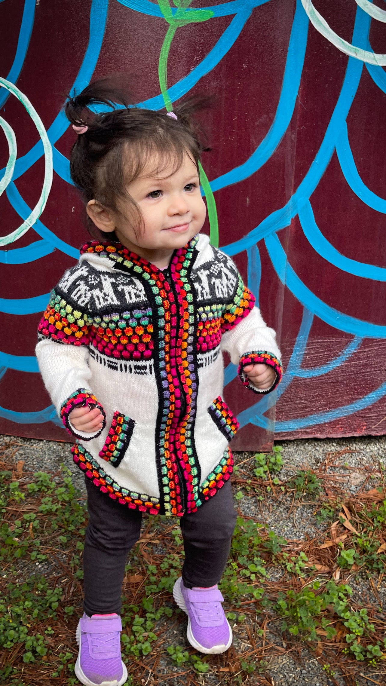 Otavalo Hooded Jacket Cream & Multicolour
